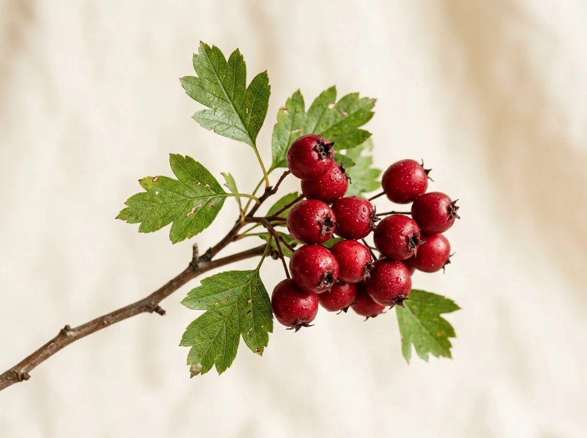 Fresh hawthorn berries - ingredient in CardioX vascular supplement